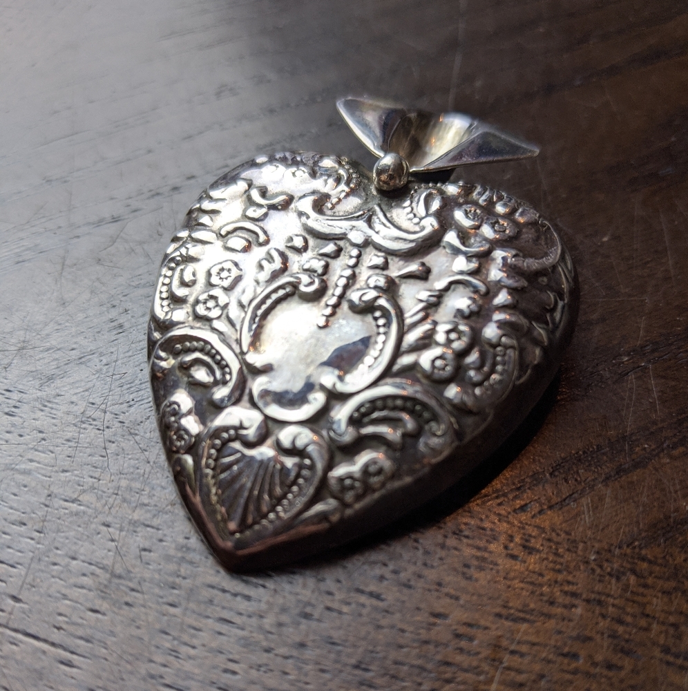 Vintage REO Stamped Sterling Silver Brooch Vase